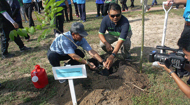 MoD staff plant trees for World Environment Day