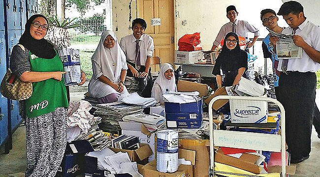 Maktab Duli holds last recycling drive for this year