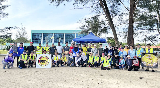 Over 328kg of trash collected at beach clean-up