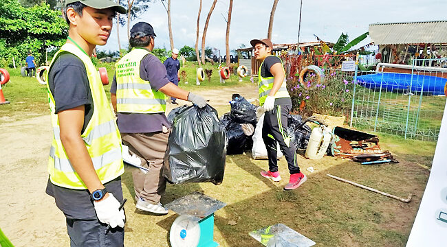 189kgs of trash collected in beach clean-up